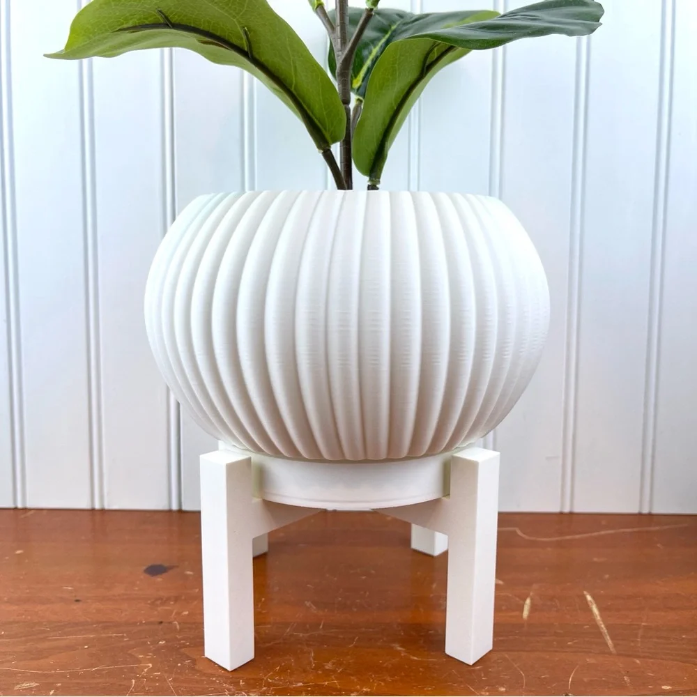 Indoor Planter Pot, The Roni Planter, 3D Printed, Houseplants Pot